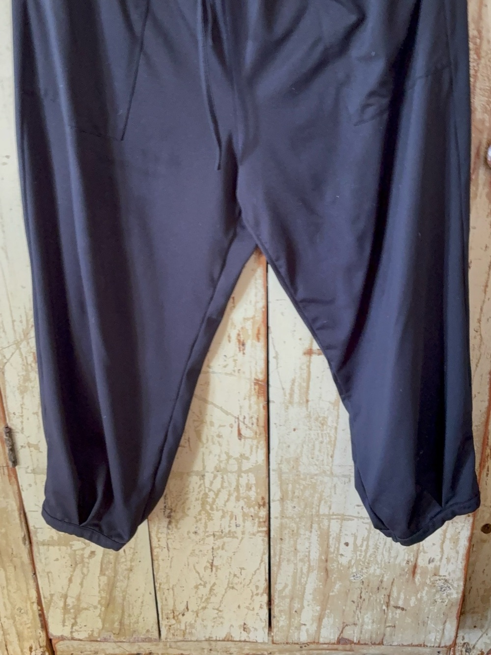 Women’s harem Black Jogger Sweatpants — Relaxed Performance Fit